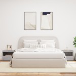 vidaXL Noptiere cu lumini LED, 2 buc., gri sonoma, 50x40x45 cm