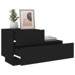 vidaXL Noptieră cu lumini LED, negru, 70x36x40,5 cm vidaXL Noptieră cu lumini LED, negru, 70x36x40,5 cm