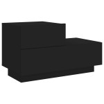 vidaXL Noptieră cu lumini LED, negru, 70x36x40,5 cm vidaXL Noptieră cu lumini LED, negru, 70x36x40,5 cm