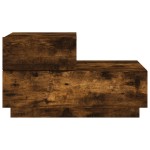vidaXL Noptieră cu lumini LED, stejar fumuriu, 70x36x40,5 cm vidaXL Noptieră cu lumini LED, stejar fumuriu, 70x36x40,5 cm