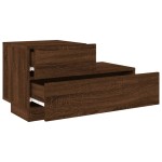 vidaXL Noptieră cu lumini LED, stejar maro, 70x36x40,5 cm vidaXL Noptieră cu lumini LED, stejar maro, 70x36x40,5 cm