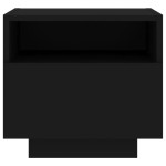 vidaXL Noptieră cu lumini LED, negru, 40x39x37 cm vidaXL Noptieră cu lumini LED, negru, 40x39x37 cm