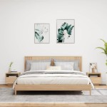 vidaXL Noptiere cu lumini LED, 2 buc., stejar sonoma, 40x39x37 cm