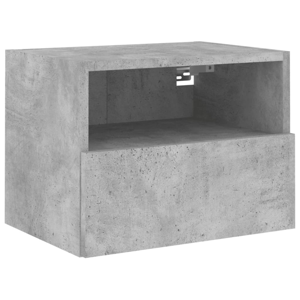 vidaXL Comodă TV de perete, gri beton, 40x30x30 cm, lemn prelucrat