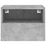 vidaXL Comodă TV de perete, gri beton, 40x30x30 cm, lemn prelucrat vidaXL Comodă TV de perete, gri beton, 40x30x30 cm, lemn prelucrat