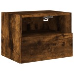 vidaXL Comodă TV de perete stejar fumuriu 40x30x30 cm lemn prelucrat vidaXL Comodă TV de perete stejar fumuriu 40x30x30 cm lemn prelucrat