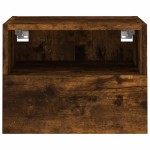 vidaXL Comodă TV de perete stejar fumuriu 40x30x30 cm lemn prelucrat vidaXL Comodă TV de perete stejar fumuriu 40x30x30 cm lemn prelucrat