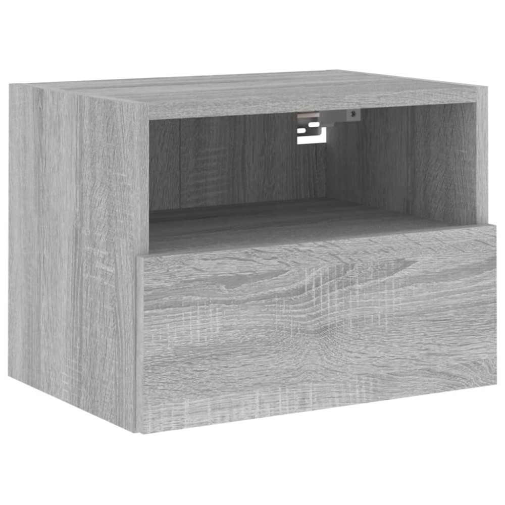 vidaXL Comodă TV de perete, gri sonoma, 40x30x30 cm, lemn prelucrat