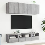 vidaXL Comodă TV de perete, gri sonoma, 40x30x30 cm, lemn prelucrat vidaXL Comodă TV de perete, gri sonoma, 40x30x30 cm, lemn prelucrat
