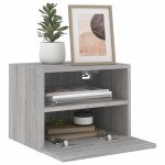 vidaXL Comodă TV de perete, gri sonoma, 40x30x30 cm, lemn prelucrat vidaXL Comodă TV de perete, gri sonoma, 40x30x30 cm, lemn prelucrat