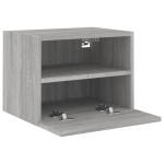 vidaXL Comodă TV de perete, gri sonoma, 40x30x30 cm, lemn prelucrat vidaXL Comodă TV de perete, gri sonoma, 40x30x30 cm, lemn prelucrat