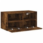 vidaXL Comodă TV de perete stejar fumuriu 60x30x30 cm lemn prelucrat vidaXL Comodă TV de perete stejar fumuriu 60x30x30 cm lemn prelucrat