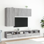 vidaXL Comodă TV de perete, gri sonoma, 60x30x30 cm, lemn prelucrat vidaXL Comodă TV de perete, gri sonoma, 60x30x30 cm, lemn prelucrat