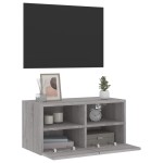 vidaXL Comodă TV de perete, gri sonoma, 60x30x30 cm, lemn prelucrat vidaXL Comodă TV de perete, gri sonoma, 60x30x30 cm, lemn prelucrat