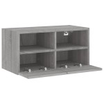 vidaXL Comodă TV de perete, gri sonoma, 60x30x30 cm, lemn prelucrat vidaXL Comodă TV de perete, gri sonoma, 60x30x30 cm, lemn prelucrat