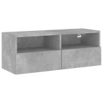 vidaXL Comode TV de perete, gri beton, 80x30x30 cm, lemn prelucrat