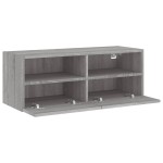 vidaXL Comodă TV de perete, gri sonoma, 80x30x30 cm, lemn prelucrat vidaXL Comodă TV de perete, gri sonoma, 80x30x30 cm, lemn prelucrat