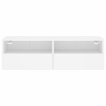 vidaXL Comodă TV de perete, alb, 100x30x30 cm, lemn prelucrat