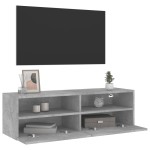 vidaXL Comodă TV de perete, gri beton, 100x30x30 cm, lemn prelucrat vidaXL Comodă TV de perete, gri beton, 100x30x30 cm, lemn prelucrat