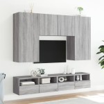 vidaXL Comodă TV de perete, gri sonoma, 100x30x30 cm, lemn prelucrat vidaXL Comodă TV de perete, gri sonoma, 100x30x30 cm, lemn prelucrat