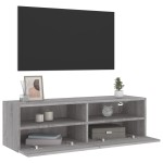 vidaXL Comodă TV de perete, gri sonoma, 100x30x30 cm, lemn prelucrat vidaXL Comodă TV de perete, gri sonoma, 100x30x30 cm, lemn prelucrat