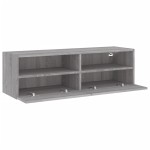 vidaXL Comodă TV de perete, gri sonoma, 100x30x30 cm, lemn prelucrat vidaXL Comodă TV de perete, gri sonoma, 100x30x30 cm, lemn prelucrat