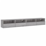 vidaXL Dulapuri TV de perete 2 buc. gri sonoma 100x30x30 cm lemn