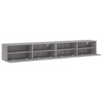 vidaXL Dulapuri TV de perete 2 buc. gri sonoma 100x30x30 cm lemn