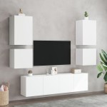 vidaXL Comodă TV de perete, alb, 40,5x30x40 cm, lemn prelucrat vidaXL Comodă TV de perete, alb, 40,5x30x40 cm, lemn prelucrat