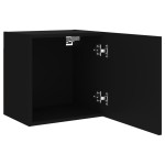 vidaXL Comode TV de perete, 2 buc. negru, 40,5x30x40 cm lemn prelucrat