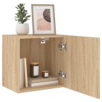 vidaXL Comode TV de perete, 2 buc., stejar sonoma, 40,5x30x40 cm, lemn