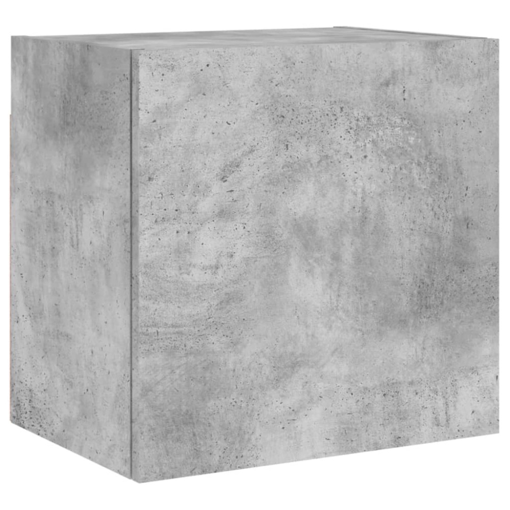 vidaXL Comodă TV de perete, gri beton, 40,5x30x40 cm, lemn prelucrat