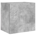 vidaXL Comodă TV de perete, gri beton, 40,5x30x40 cm, lemn prelucrat