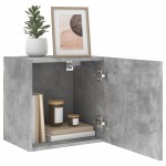 vidaXL Comodă TV de perete, gri beton, 40,5x30x40 cm, lemn prelucrat