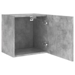 vidaXL Comodă TV de perete, gri beton, 40,5x30x40 cm, lemn prelucrat