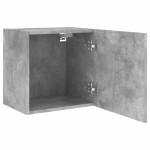 vidaXL Comode TV de perete, 2 buc. gri beton, 40,5x30x40 cm, lemn