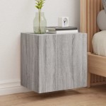 vidaXL Comodă TV de perete, gri sonoma 40,5x30x40 cm lemn prelucrat vidaXL Comodă TV de perete, gri sonoma 40,5x30x40 cm lemn prelucrat