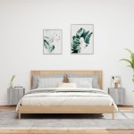 vidaXL Comode TV de perete, 2 buc., gri sonoma, 40,5x30x40 cm, lemn