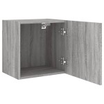 vidaXL Comode TV de perete, 2 buc., gri sonoma, 40,5x30x40 cm, lemn