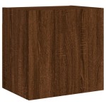 vidaXL Comodă TV de perete, 2 buc., stejar maro, 40,5x30x40 cm, lemn