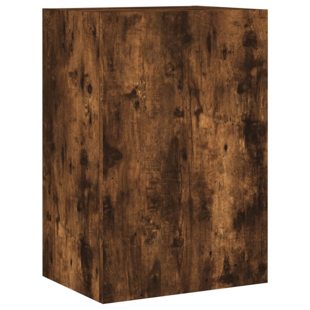 vidaXL Comodă TV de perete stejar fumuriu 40,5x30x60 cm lemn prelucrat