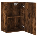 vidaXL Comodă TV de perete stejar fumuriu 40,5x30x60 cm lemn prelucrat