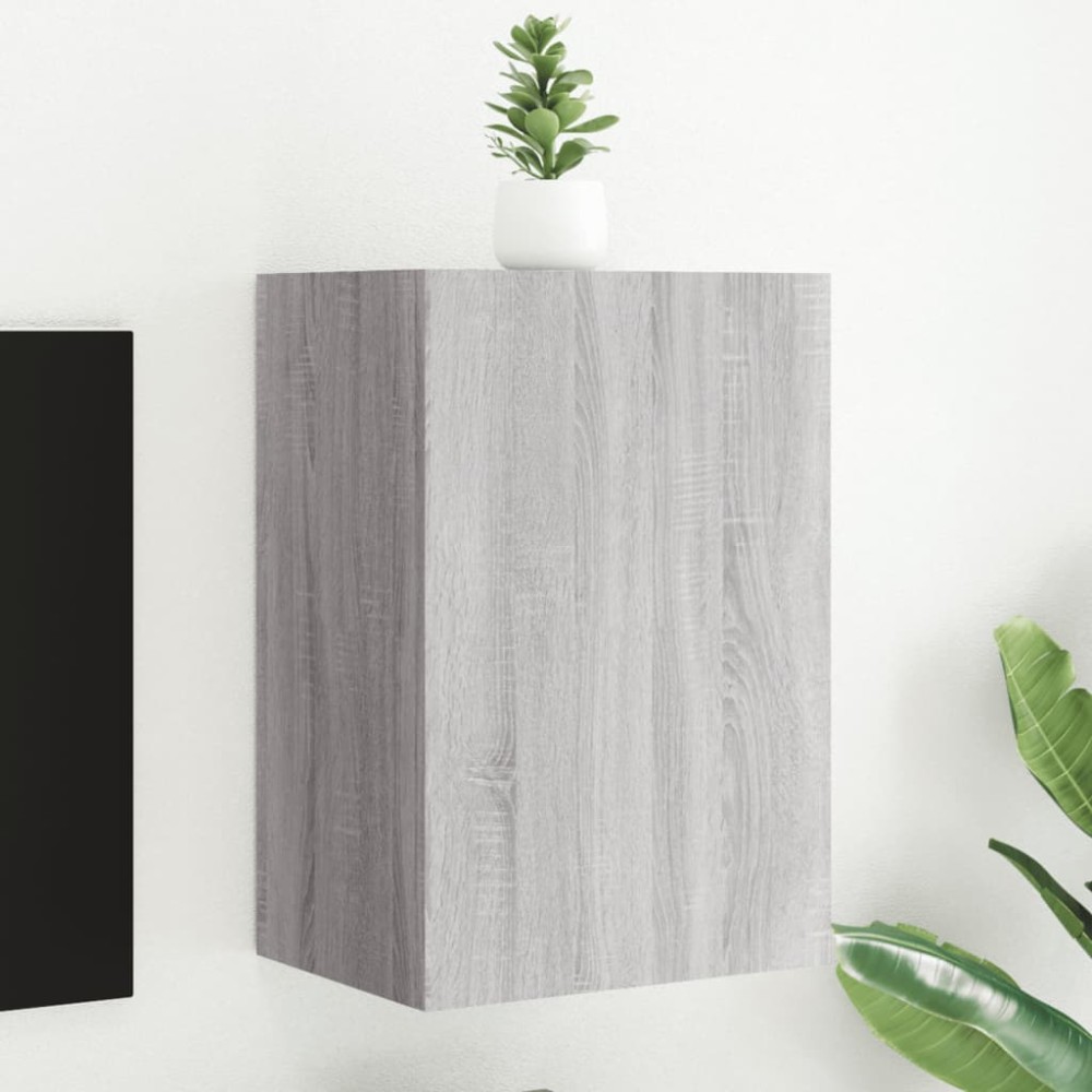 vidaXL Comodă TV de perete, gri sonoma 40,5x30x60 cm lemn prelucrat