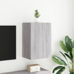 vidaXL Comodă TV de perete, gri sonoma 40,5x30x60 cm lemn prelucrat vidaXL Comodă TV de perete, gri sonoma 40,5x30x60 cm lemn prelucrat