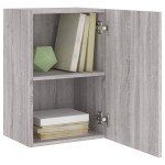 vidaXL Comodă TV de perete, gri sonoma 40,5x30x60 cm lemn prelucrat vidaXL Comodă TV de perete, gri sonoma 40,5x30x60 cm lemn prelucrat
