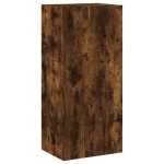 vidaXL Comodă TV de perete stejar fumuriu 40,5x30x90 cm lemn prelucrat vidaXL Comodă TV de perete stejar fumuriu 40,5x30x90 cm lemn prelucrat