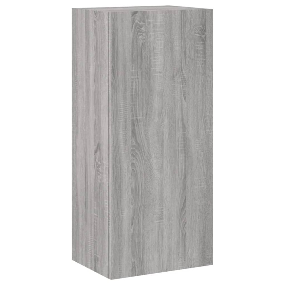 vidaXL Comodă TV de perete, gri sonoma 40,5x30x90 cm lemn prelucrat