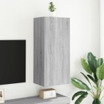 vidaXL Comodă TV de perete, gri sonoma 40,5x30x90 cm lemn prelucrat vidaXL Comodă TV de perete, gri sonoma 40,5x30x90 cm lemn prelucrat