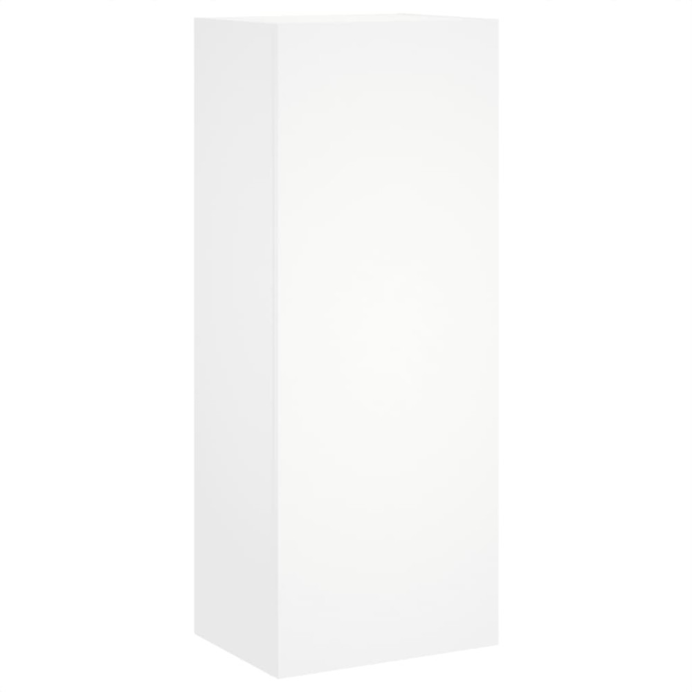 vidaXL Comodă TV de perete, alb, 40,5x30x102 cm, lemn prelucrat