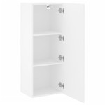 vidaXL Comodă TV de perete, alb, 40,5x30x102 cm, lemn prelucrat vidaXL Comodă TV de perete, alb, 40,5x30x102 cm, lemn prelucrat